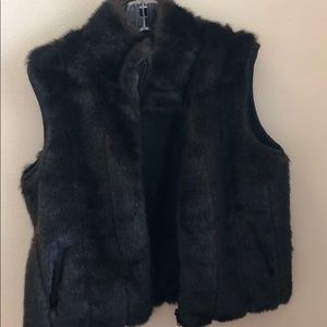 Reversible fur vest